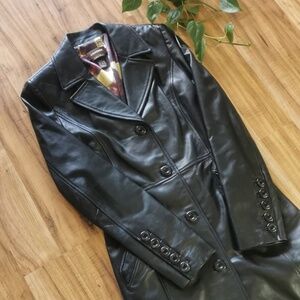 Danier Italian Leather Trench Coat